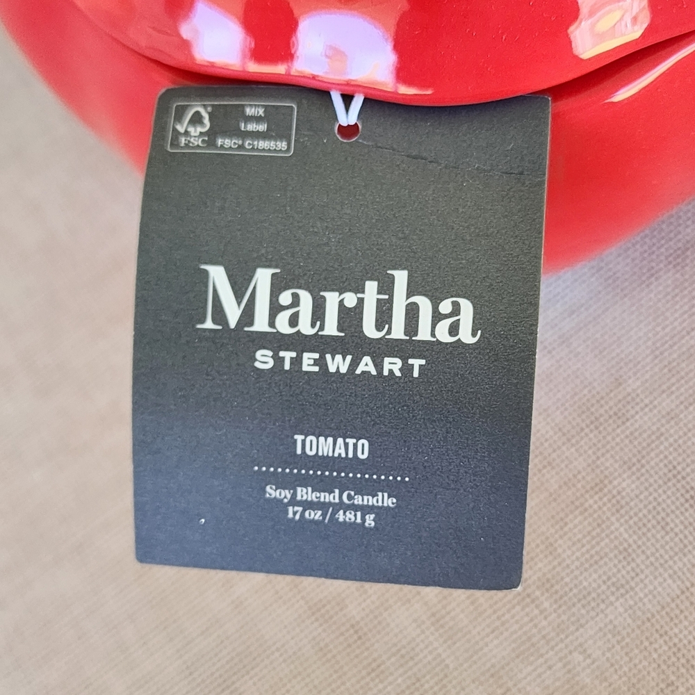 Nrw Martha Stewart Tomato Scented Soy Blend Candle 17 OZ. - Picture 2 of 9
